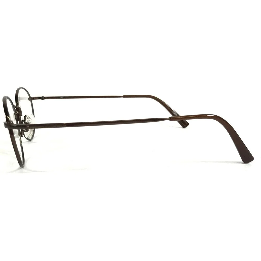 Flexon Eyeglasses Frames EDISON 600 210 Dark Copper Brown Round 47-19-140